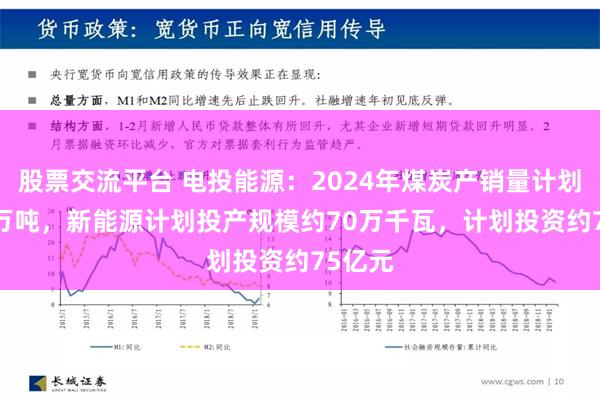 股票交流平台 电投能源：2024年煤炭产销量计划4800万吨，新能源计划投产规模约70万千瓦，计划投资约75亿元