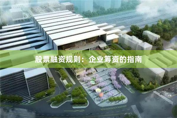 股票融资规则：企业筹资的指南