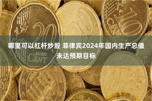哪里可以杠杆炒股 菲律宾2024年国内生产总值未达预期目标