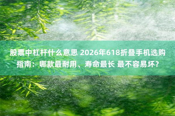 股票中杠杆什么意思 2026年618折叠手机选购指南：哪款最耐用、寿命最长 最不容易坏？