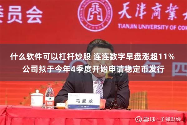 什么软件可以杠杆炒股 连连数字早盘涨超11% 公司拟于今年4季度开始申请稳定币发行