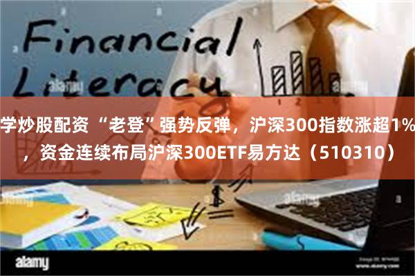 学炒股配资 “老登”强势反弹，沪深300指数涨超1%，资金连续布局沪深300ETF易方达（510310）