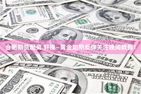 合肥期货配资 轩锋—黄金如期反弹关注晚间数据!