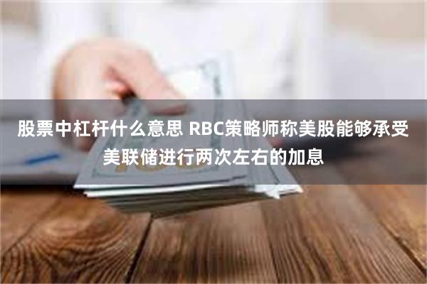 股票中杠杆什么意思 RBC策略师称美股能够承受美联储进行两次左右的加息