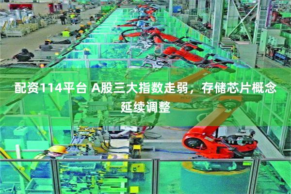 配资114平台 A股三大指数走弱，存储芯片概念延续调整